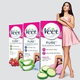 Veet Pure Hair Removal Cream - For Women, With No Ammonia Smell, Normal Skin, 30 g - Pink