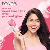 PONDS POND'S Bright Beauty Spot-less Glow Face Wash With Vitamins, Removes Dead Skin Cells & Dark Spots, Double Brightness Action, All Skin Types, 100g