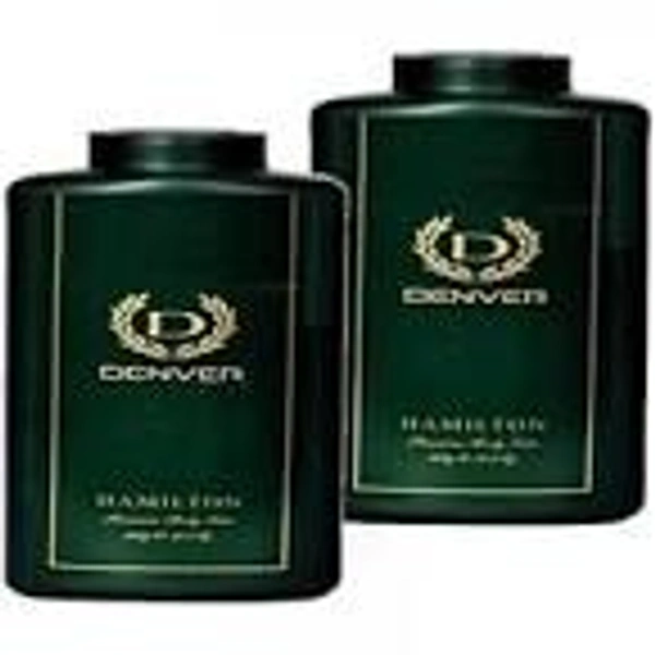 Denver Hamilton Premium body talc 100gm pack of 2 - Hamilton, green, 100 gm *2 pcs