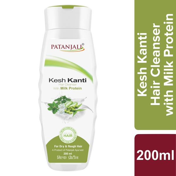 Patanjali Kesh Kanti Milk Protein Hair Cleanser Shampoo, 200 ml