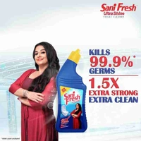 Dabur Sanifresh Ultrashine Toilet Cleaner - 1.5X Extra Strong Extra Clean, 500ml (Buy 2 get 1 free) - 
