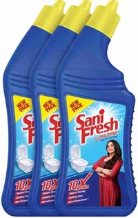 Dabur Sanifresh Ultrashine Toilet Cleaner - 1.5X Extra Strong Extra Clean, 500ml (Buy 2 get 1 free) - 