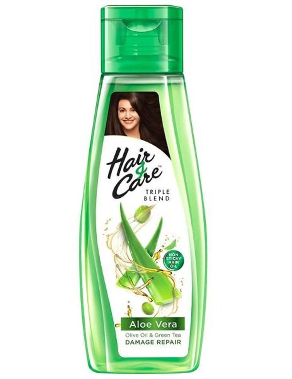 HAIR & CARE with Aloe Vera, Olive Oil & Green Tea  Hair Oil, 300Ml.