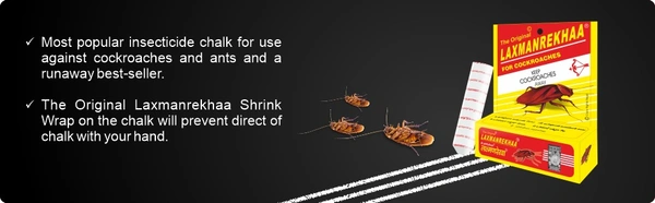 Laxman Rekhaa Insecticide Chalk (15 g) - Pack of 12