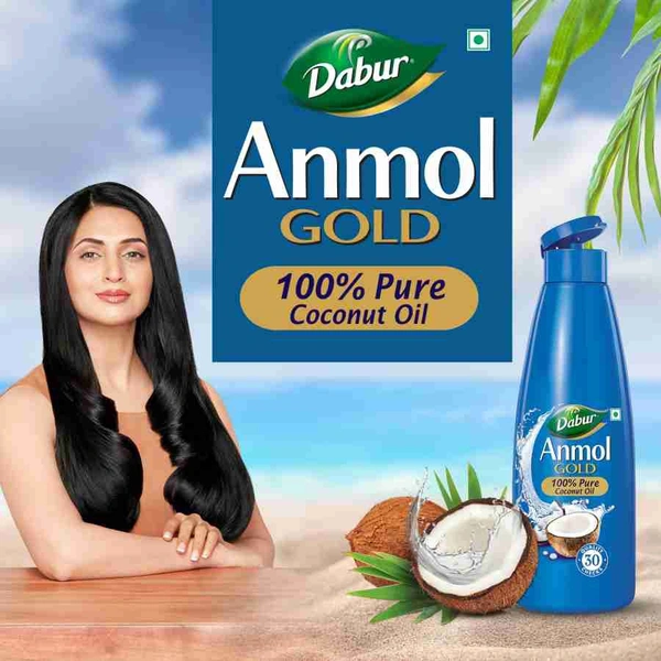 Dabur Anmol Gold Coconut Oil, 12 pcs - 10 RS. SELLING PRICE 12 PCS