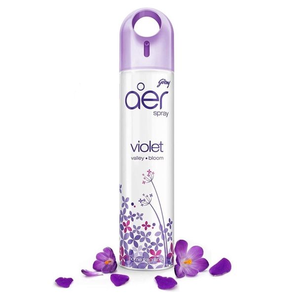 Godrej aer spray, Air Freshener for Home & Office -  (240 ml), Long-Lasting Fragrance - Violet Valley Bloom