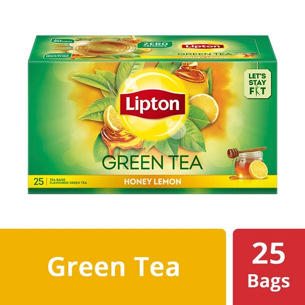 Lipton Honey Lemon Green Tea Bags, 35 g (25 Bags x 1.4 g each)