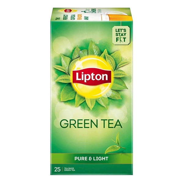 Lipton Pure & Light Green Tea, 32.5 g (25 Bags x 1.3 g each)