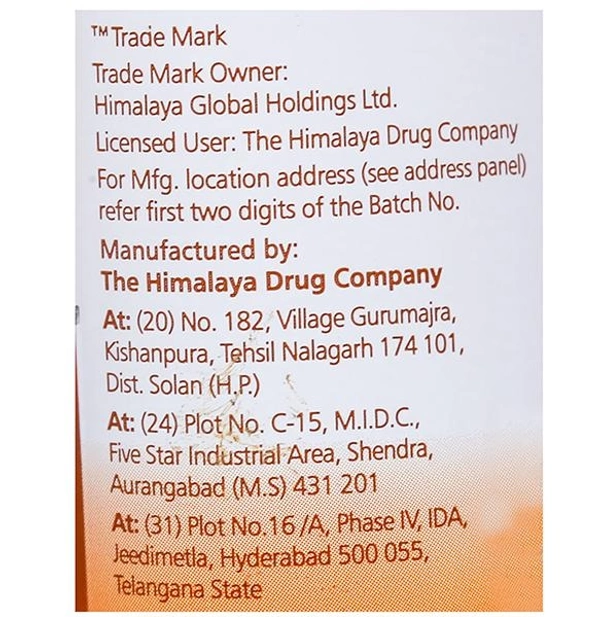 Himalaya Tan Removal Orange Face Wash 50 ml