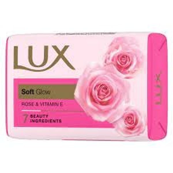 HUL Lux Rose & Vitamin E Soft Glowing Skin Soap Bar  45 GM.