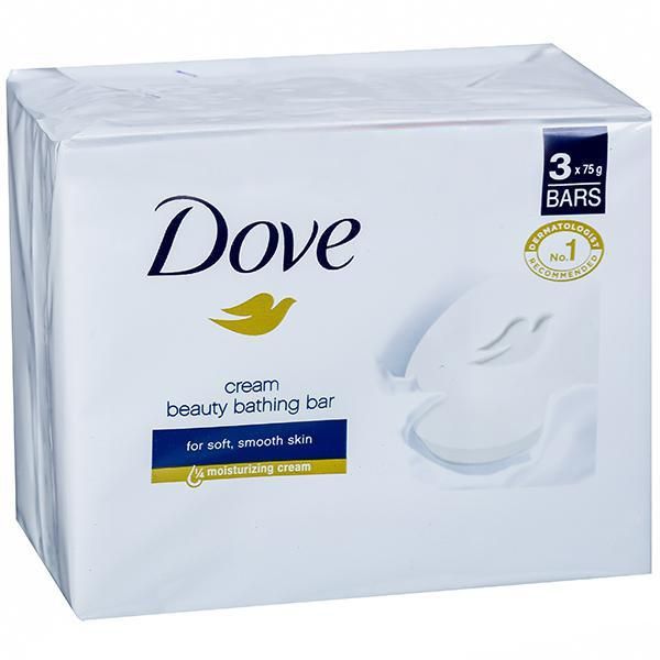 HUL Dove cream beauty bathing bar 75g, (3 Pcs × 50 Gm.)