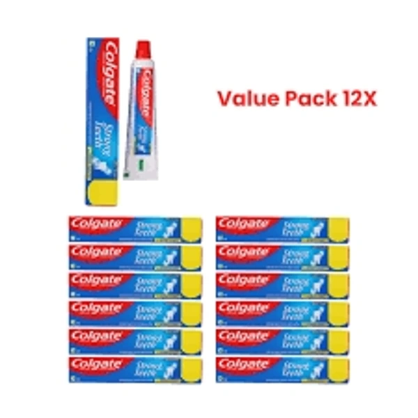 Colgate Strong Teeth Cavity Protection Toothpaste, 21Gm. ₹10/-×12Pcs