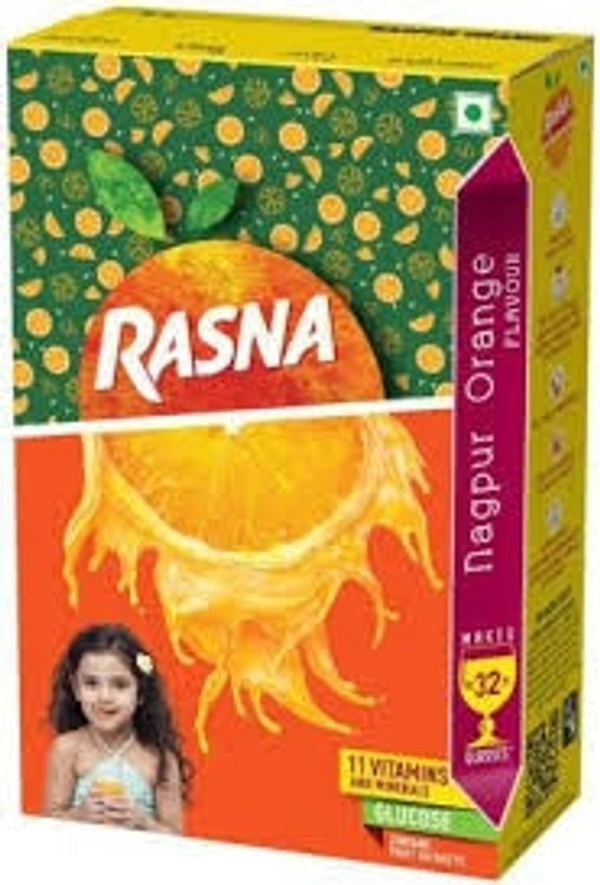 Rasna Fruit Fun 10 Glass monocarton, Nagpur Orange Pack - 10 pcs