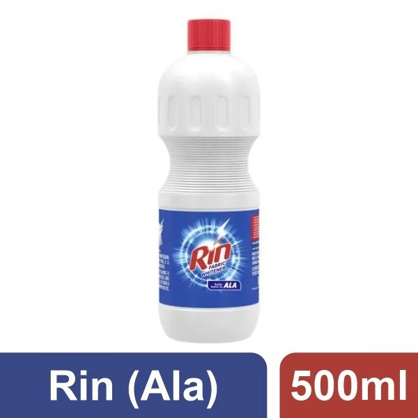 HUL Rin ALA Fabric Whitener - Liquid (ALA), 500ml Bottle - +12 Pcs