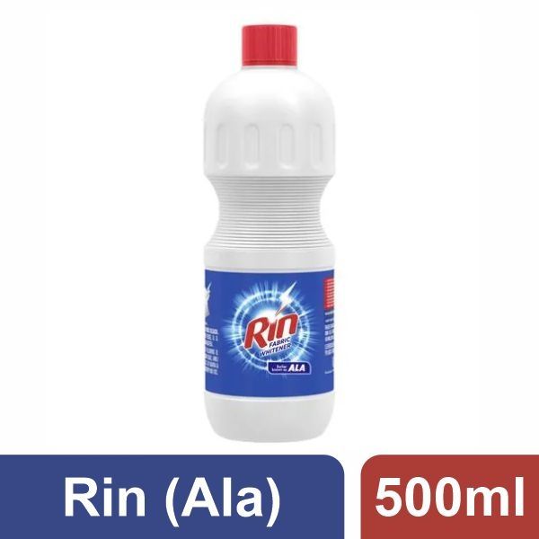 HUL Rin ALA Fabric Whitener - Liquid (ALA), 500ml Bottle - +12 Pcs, 500ml