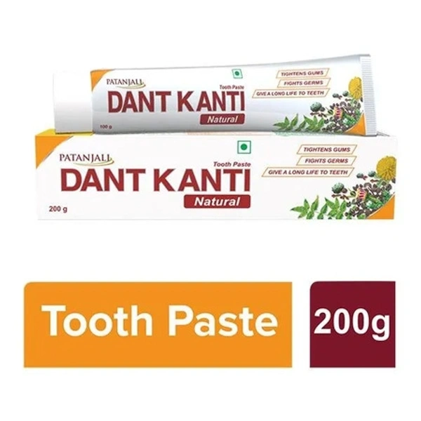 Patanjali Dant Kanti Tooth Paste 200gm - + 36 Pcs