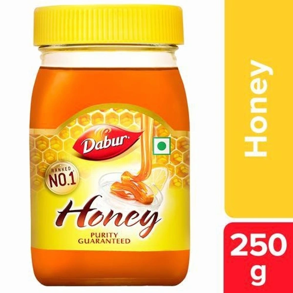 Dabur Honey - 250g  | 100% Pure | World's No.1 Honey Brand with No Sugar Adulteration