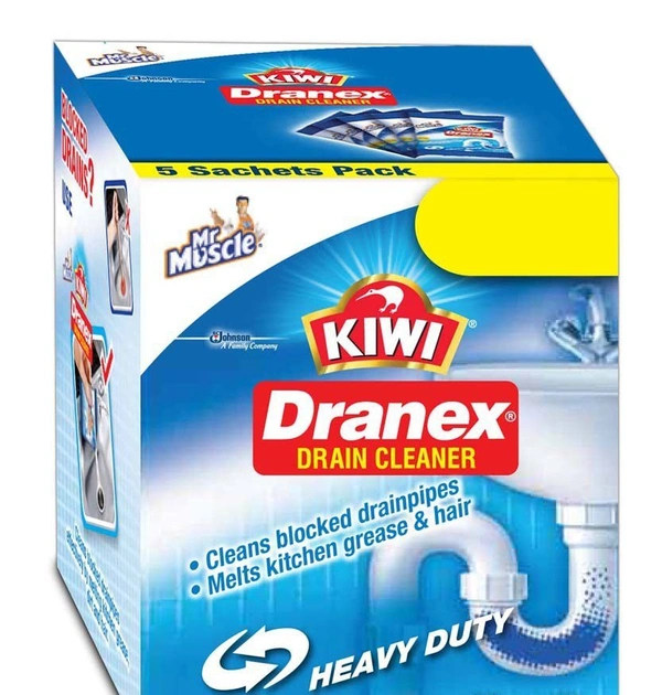 KIWIDranex Drain Cleaner -   50G Pouch (Pack Of 6)