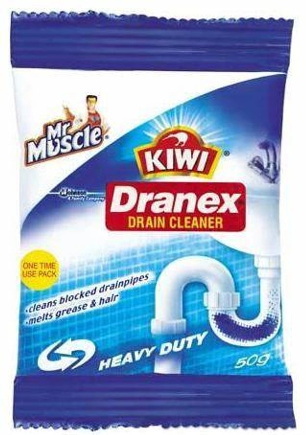 KIWIDranex Drain Cleaner -   50G Pouch (Pack Of 6)