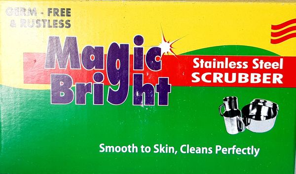 MAGIC BRIGHT STAINLESS STEEL SCRUBBER