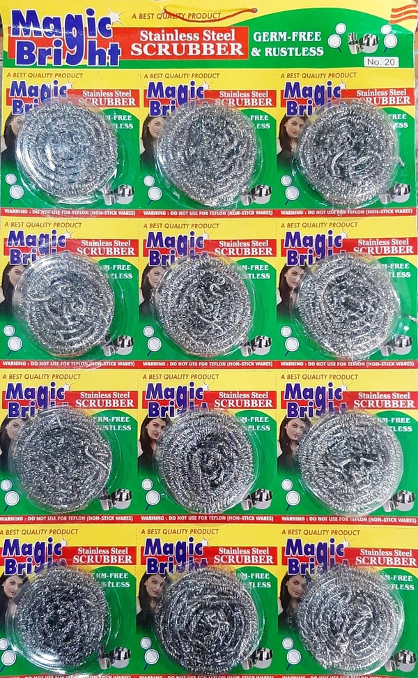 MAGIC BRIGHT STAINLESS STEEL SCRUBBER