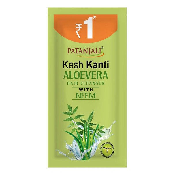 KESHKANTI HAIR CLEANSER ALOEVERA 6 ML By: PATANJALI - 1 case