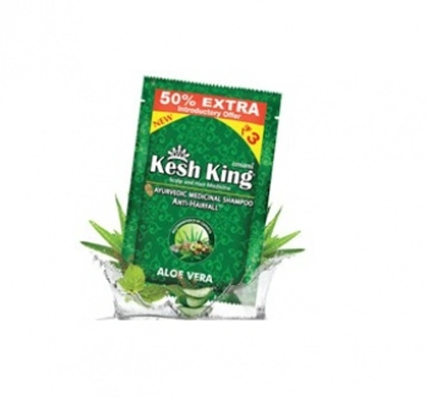 Keshking Scalp And Hair Medicine Anti-Hairfall Shampoo Sachet (5 Strings Of 16 Sachets Each)
