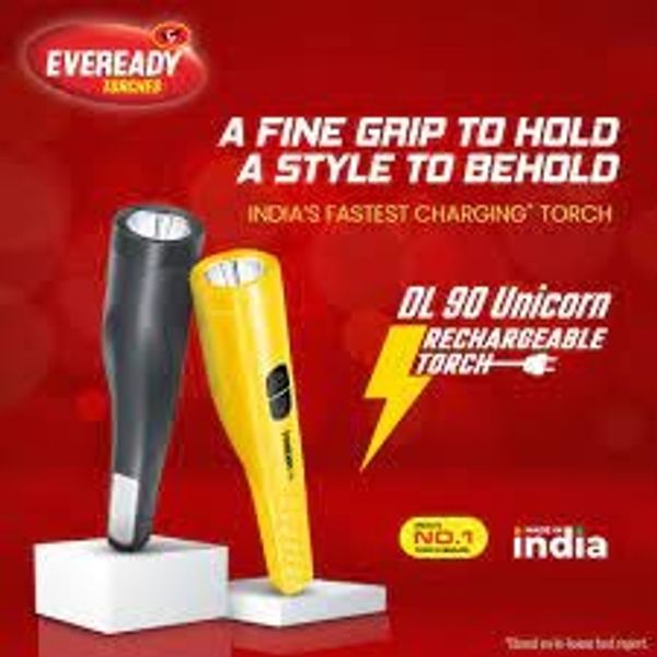 EVEREADY Boomlite LED Torch / Flashlight Torch  (Multicolor, Maroon, 2.8 cm, Rechargeable)