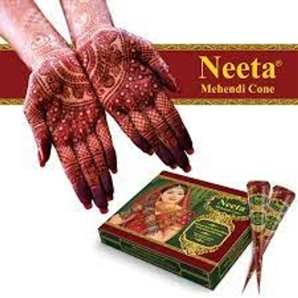 Neeta Natural Henna Mehandi Cone ( 12 PCS IN PACK)