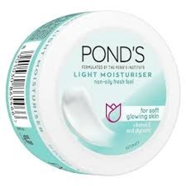 Pond's Light Moisturiser - With Vitamin E & Glycerine, For Non Oily Fresh Feel, 200 ml