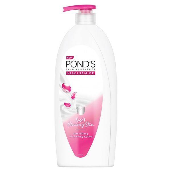POND'S Moisturizing Body Lotion, 400ml, for silky soft, smooth, radiant skin, with Niacinamide, 3X Moisturization