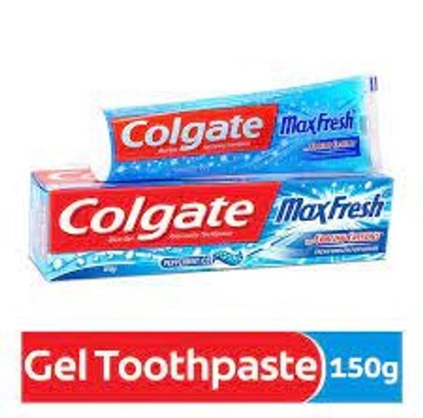 Colgate MaxFresh Toothpaste, Blue Gel Paste with Menthol (150gm)