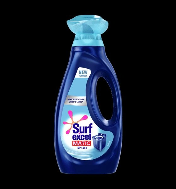 HUL Surf Excel Matic Top Load Liquid Detergent 1 L, Specially designed for Tough Stain Removal on Laundry in Washing Machines