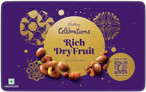 Cadbury Celebrations Rich Dry Fruit Collection Chocolate Gift Box, 177 g