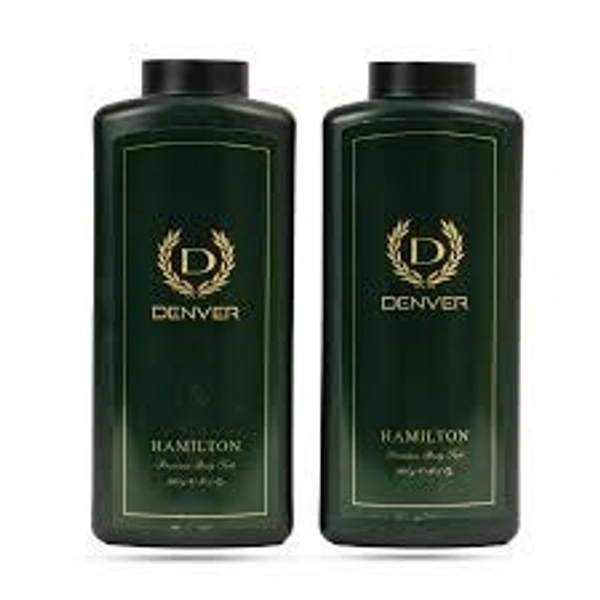 Denver Hamilton Premium body talc 100gm pack of 2 - Hamilton, green, 300 gm.*2 pcs