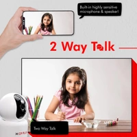CP PLUS CP Plus 1080P Full HD Smart WiFi Camera |360° with Pan & Tilt | View and Talk | Motion Alert | Night Vision |SD Card (Up to 128 GB) |Alexa and Google Support | IR Distance 10 MTR | CP-E25A