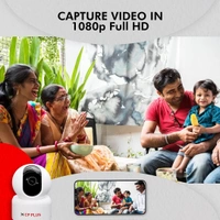 CP PLUS CP Plus 1080P Full HD Smart WiFi Camera |360° with Pan & Tilt | View and Talk | Motion Alert | Night Vision |SD Card (Up to 128 GB) |Alexa and Google Support | IR Distance 10 MTR | CP-E25A