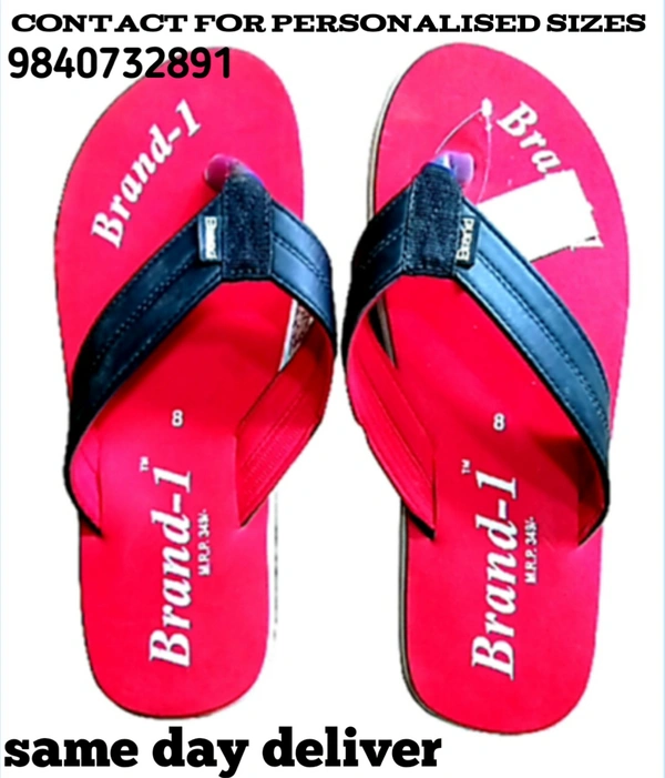 Brand 1 Men's Slipper - red, 8
