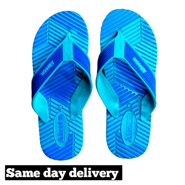 Men's Slipper - blue , 8