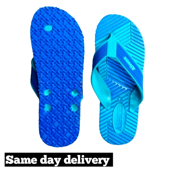Men's Slipper - blue , 8