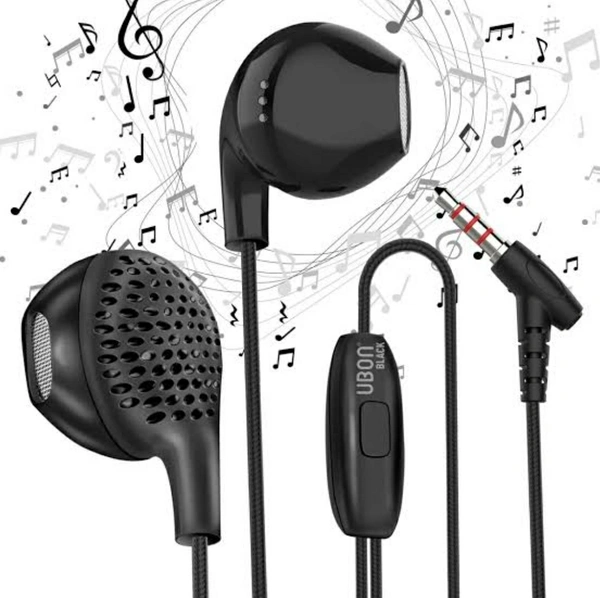 UB 300 pro Bass With Snake Cable Earphone  - Black , NA