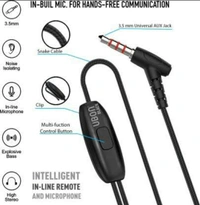 UB 300 pro Bass With Snake Cable Earphone  - Black , NA