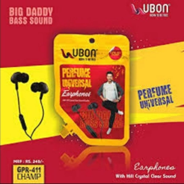 GRP 411 CHAMP PERFUME SERVES EARPHONE  - Black , NA
