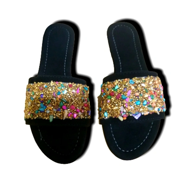 Flat Women  - Black , 38