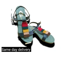 Flat women  - olive, 36