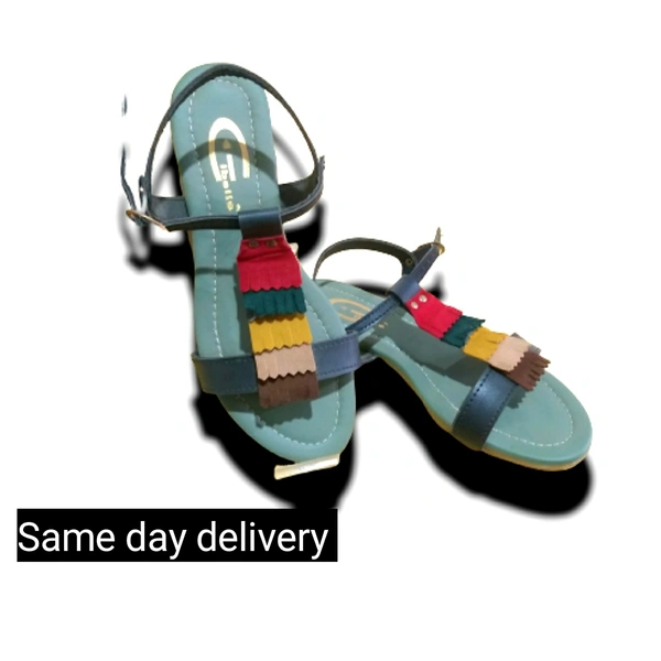 Flat women  - olive, 36