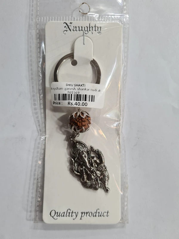 Keychain Ganesh Rudraksh