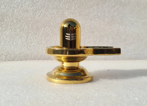 Shivling Golden (Brass) - 1 No, 450 Gram