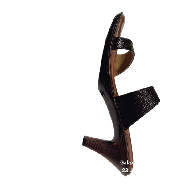 Maysun Women's Stylish Black Heeled Sandal - Black, 35