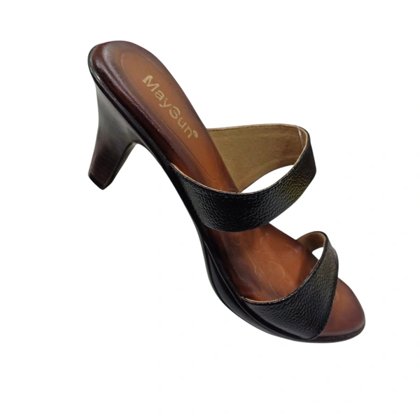Maysun Women's Stylish Black Heeled Sandal - Black, 35